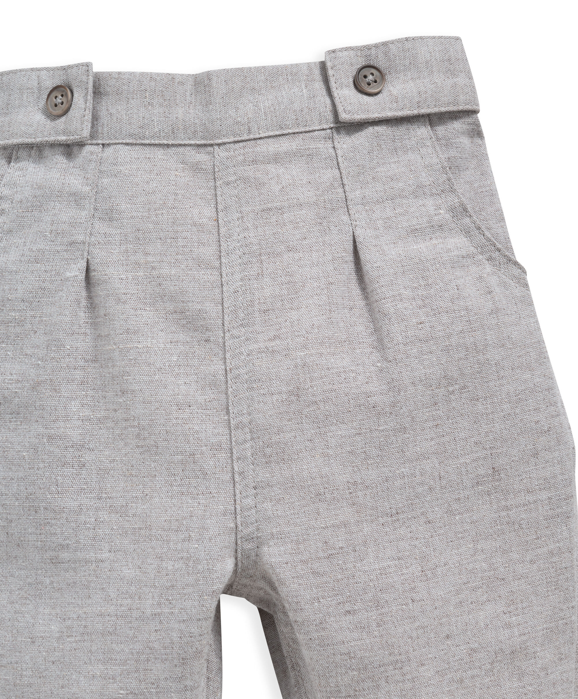 Linen Trousers - Grey image number 3