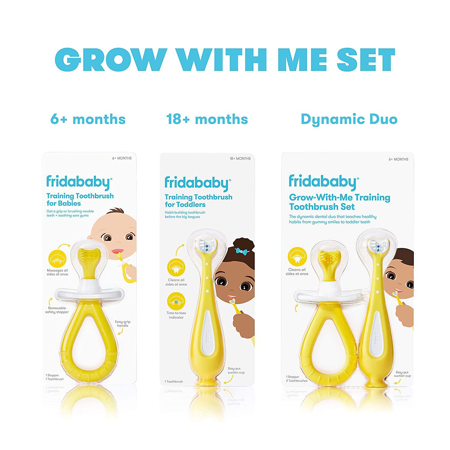 Fridababy - Grow With Me Training Toothbrush Set image number 9
