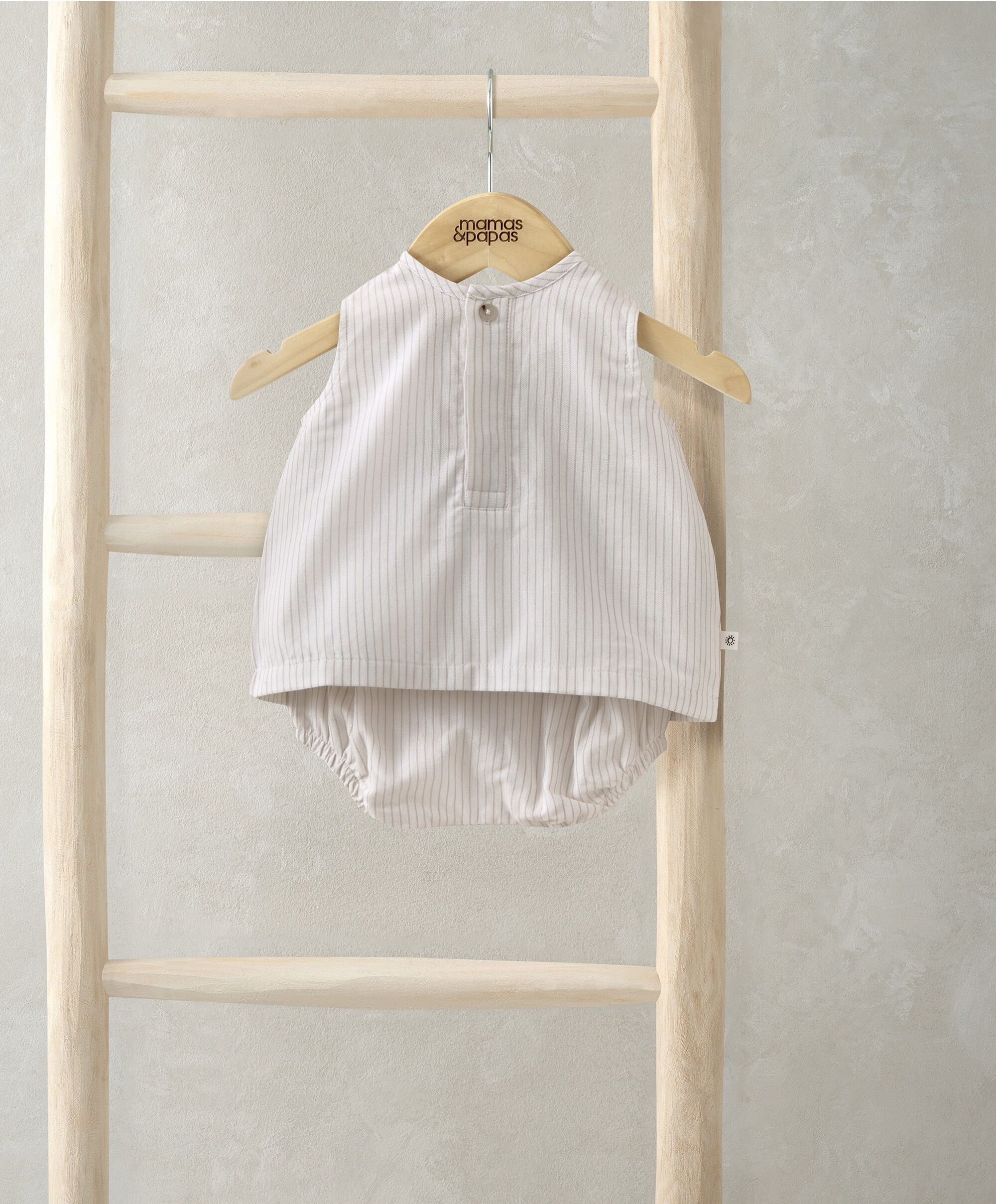 Stripe Sleeveless Top & Linen Shorts