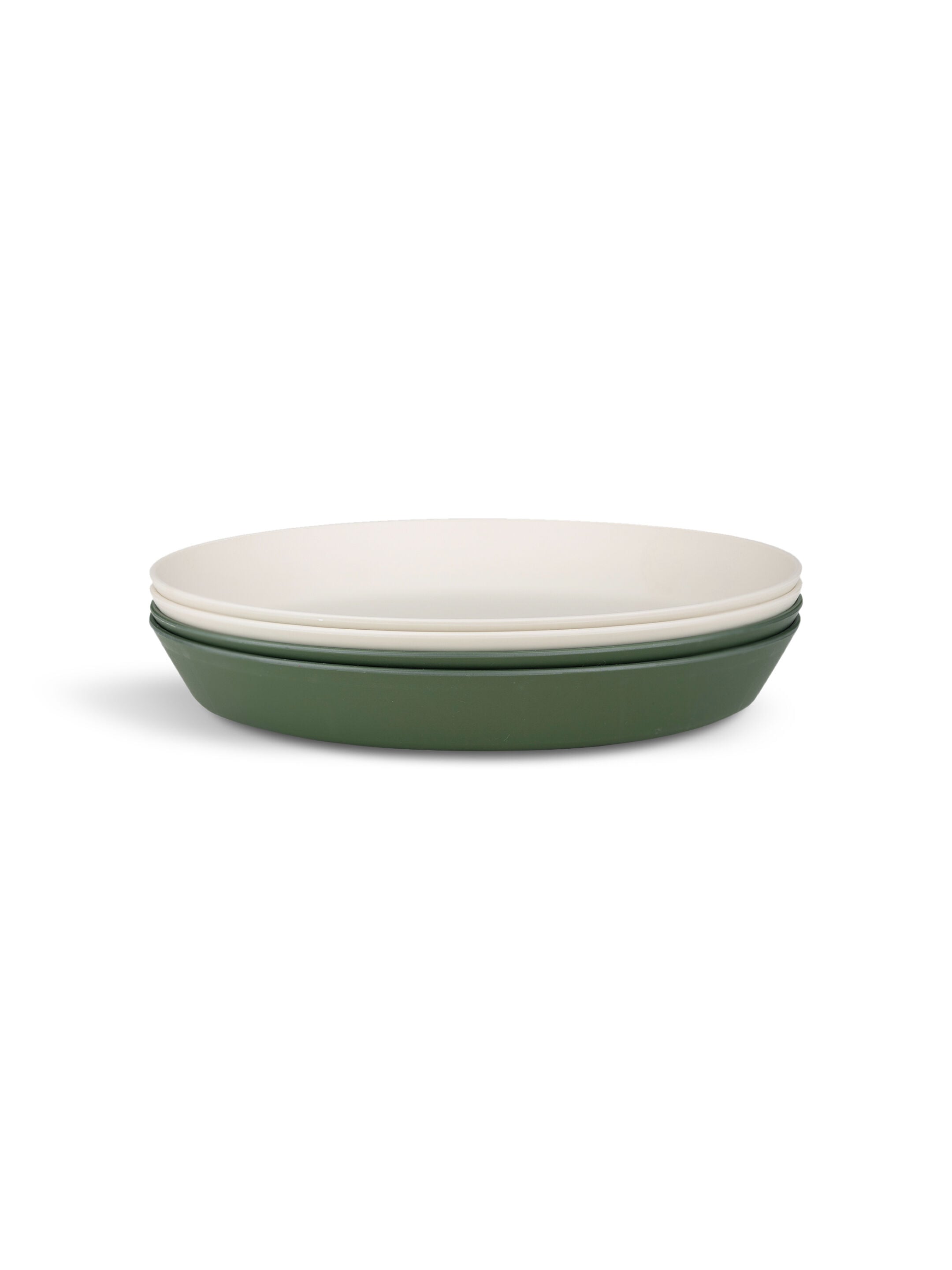 Citron Bio Based Plate Set of 4 - Green/Cream image number 3