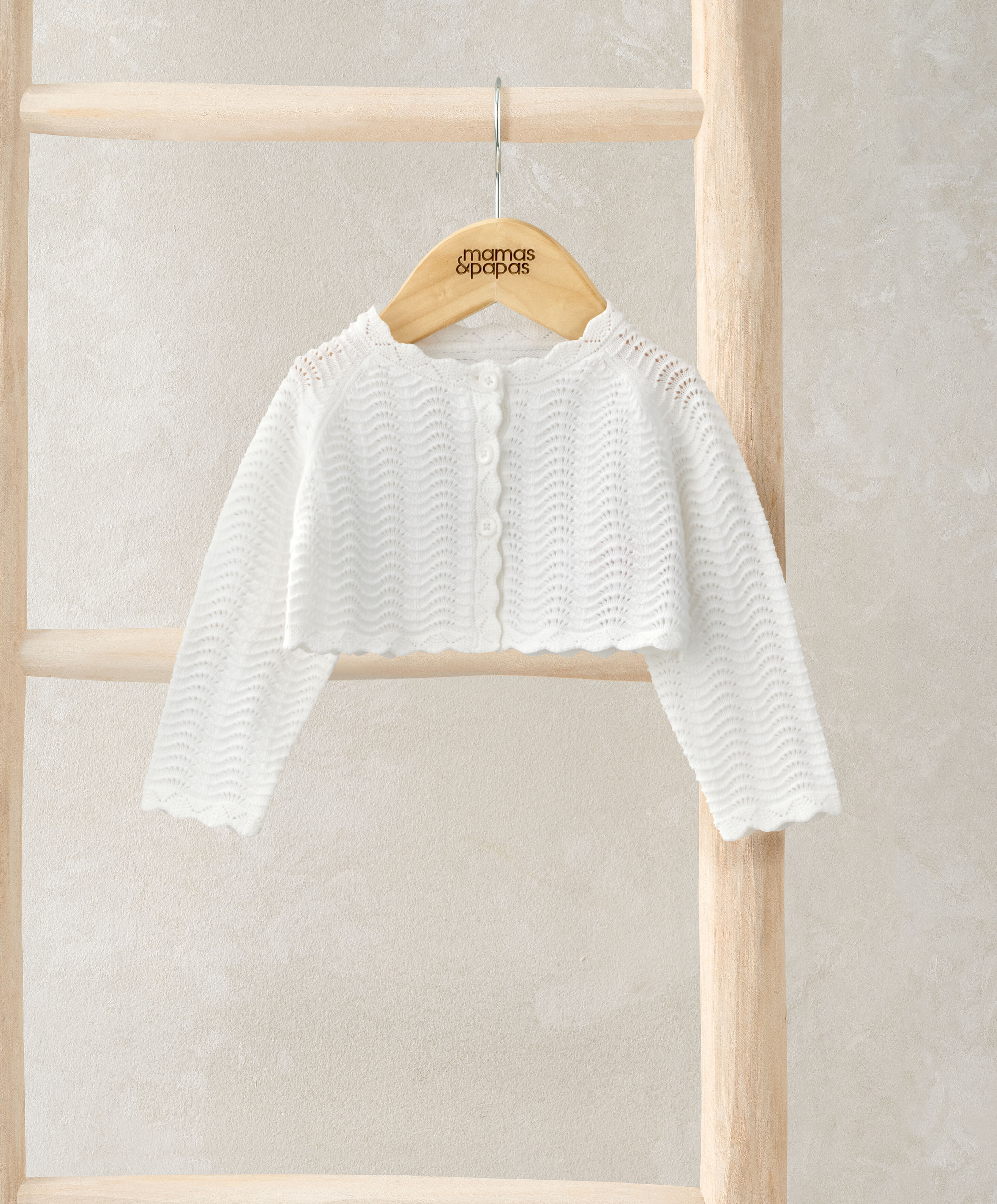 Wavy Stitch Bolero Cardigan image number 1