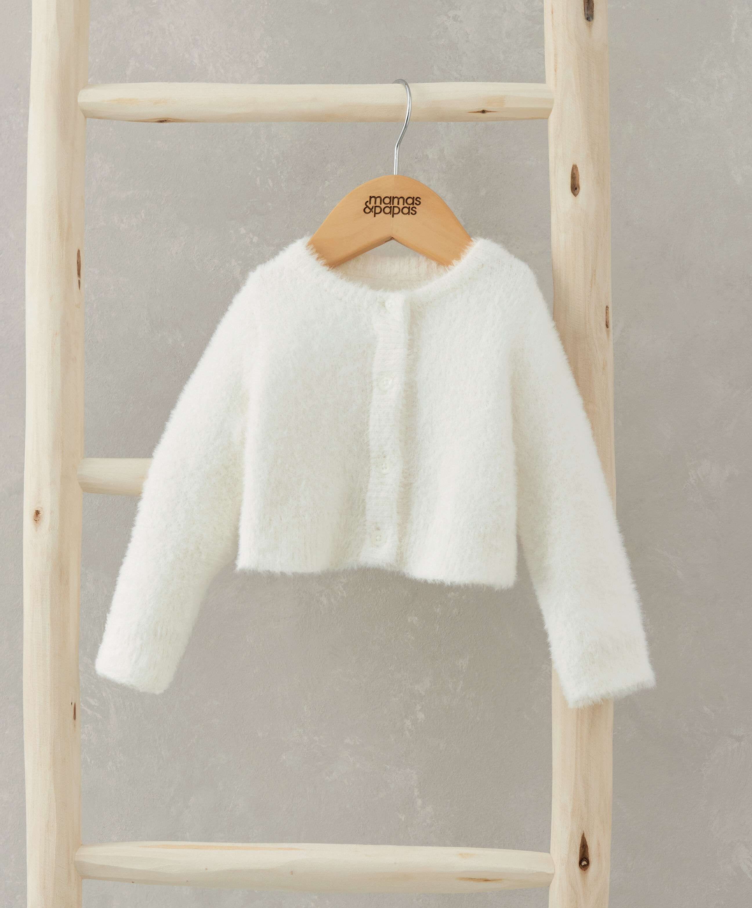 White Fluffy Cardigan