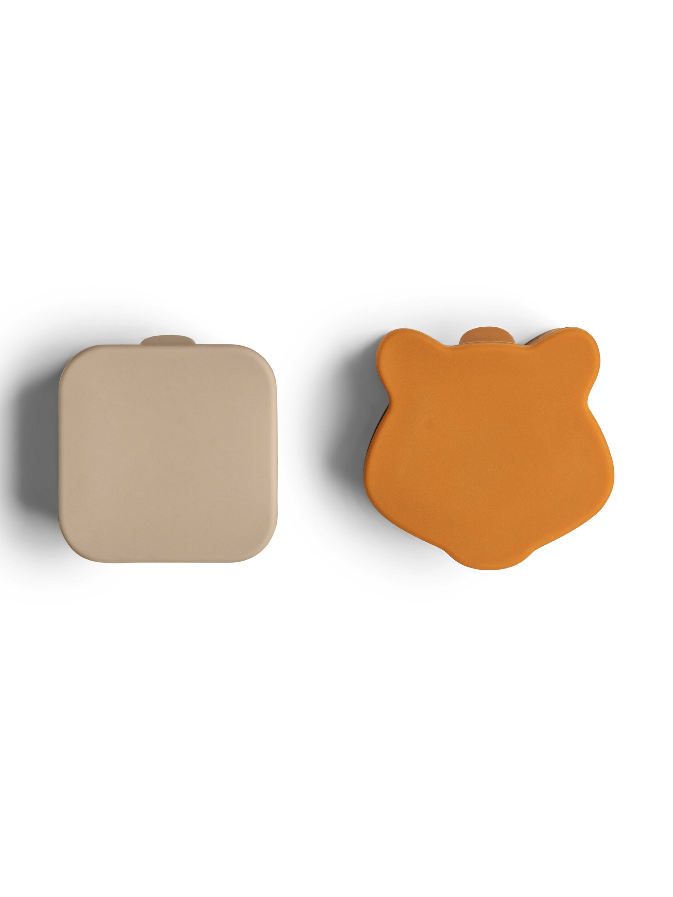 Citron Silicone Lunchbox Organizers Set of 4 Beige/Plum/Caramel image number 5