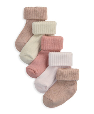 Mamas & Papas Pink Socks (Pack of 5)