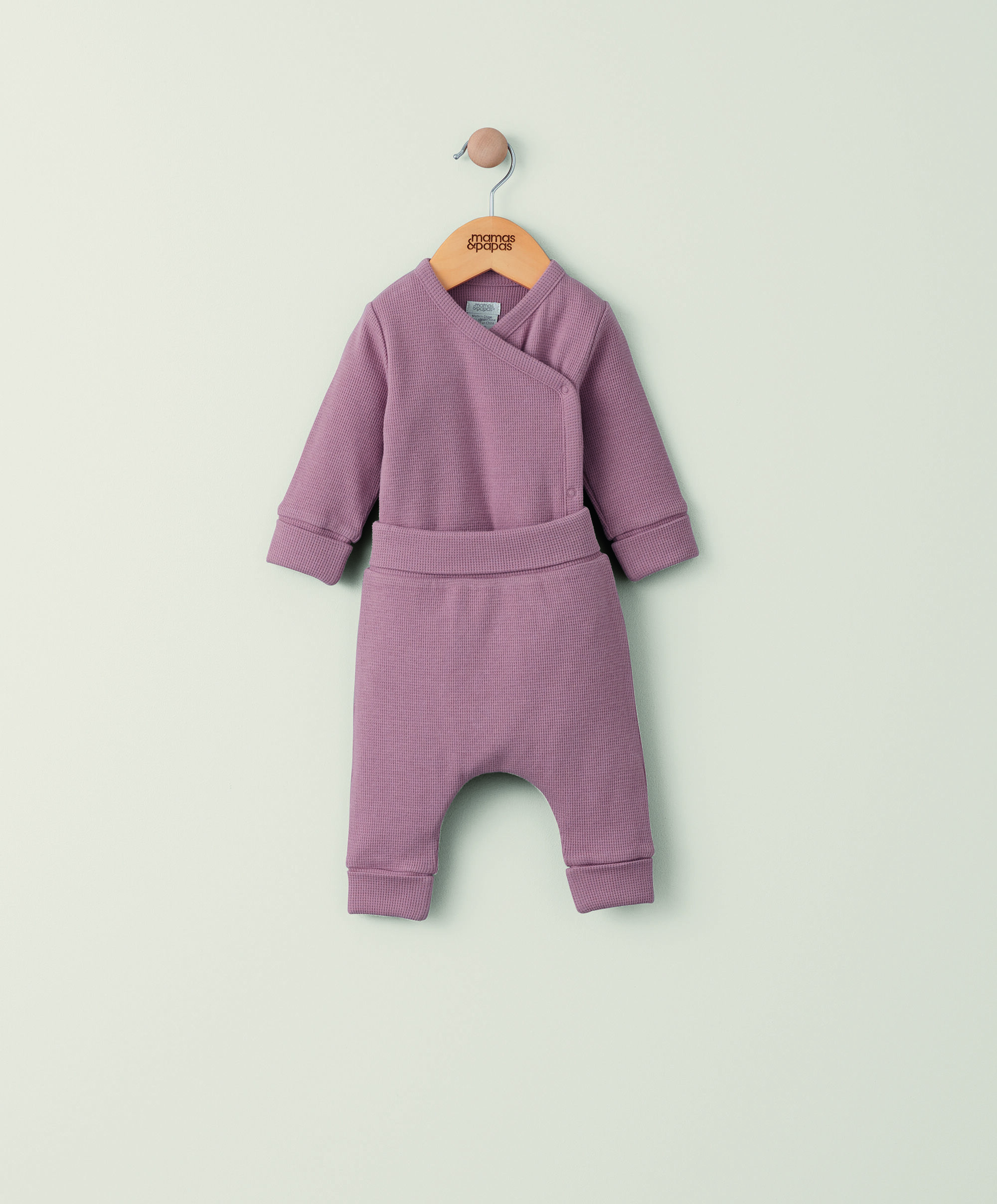 Berry Pink Waffle Set - 2 Piece Set image number 1