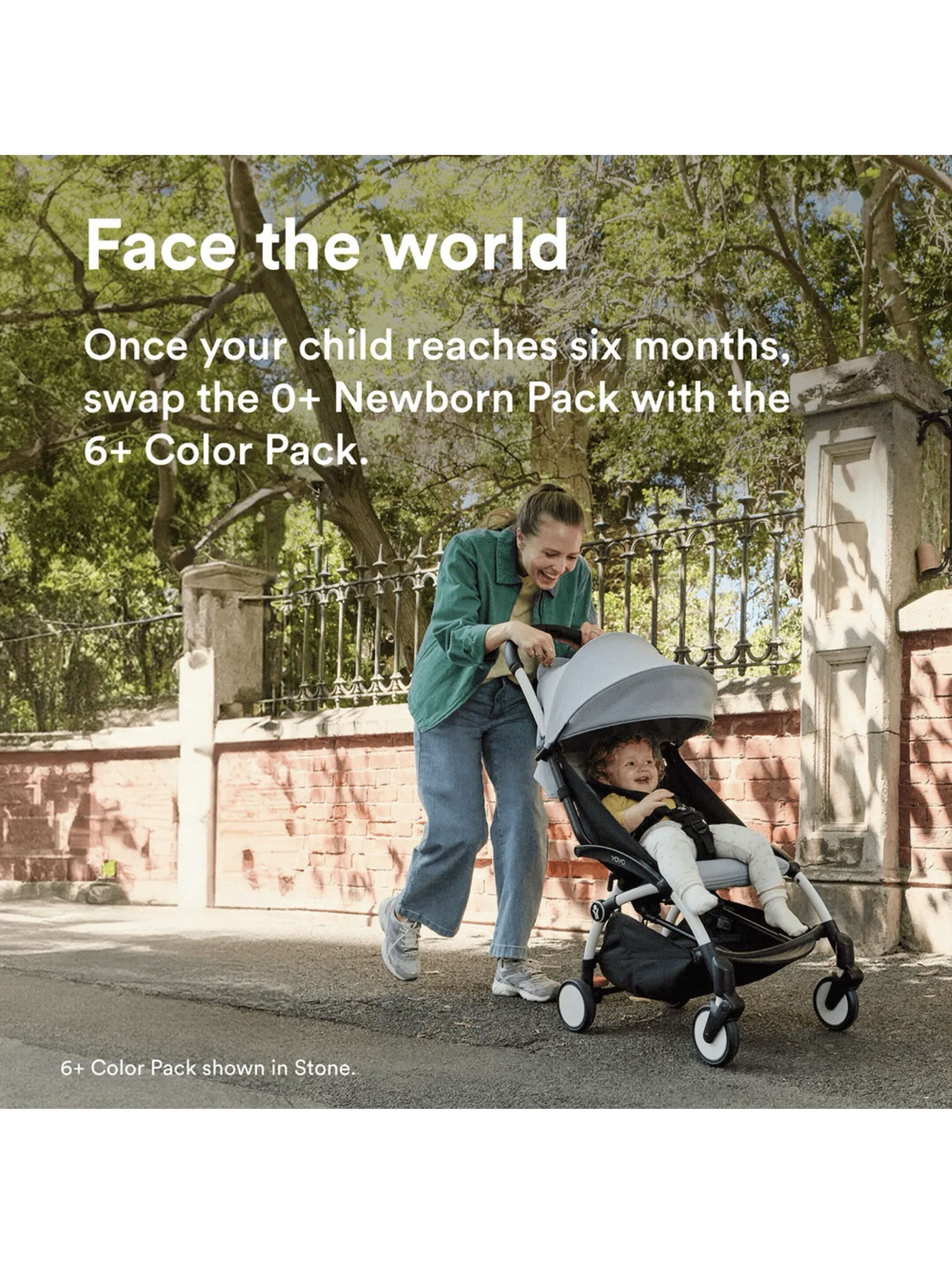 Stokke YOYO3 Full Stroller with White Frame, 0+ Newborn and 6+ Color Pack - Aqua (3 pieces) image number 5