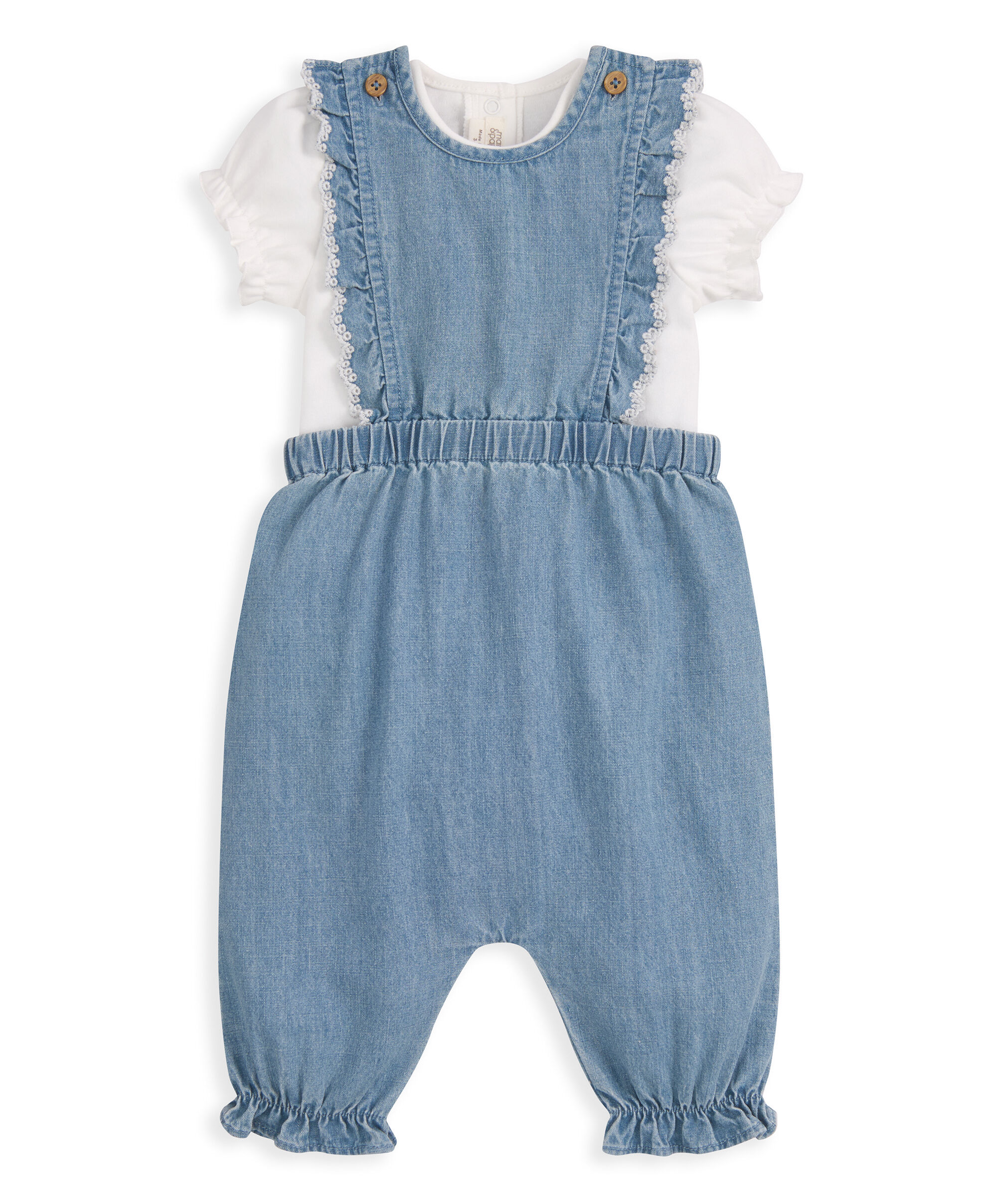 Chambray Dungarees & Bodysuit image number 2