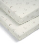 Welcome to the World Seedling Cotbed Fitted Sheets (2 pack) - Bunny/Fox image number 1