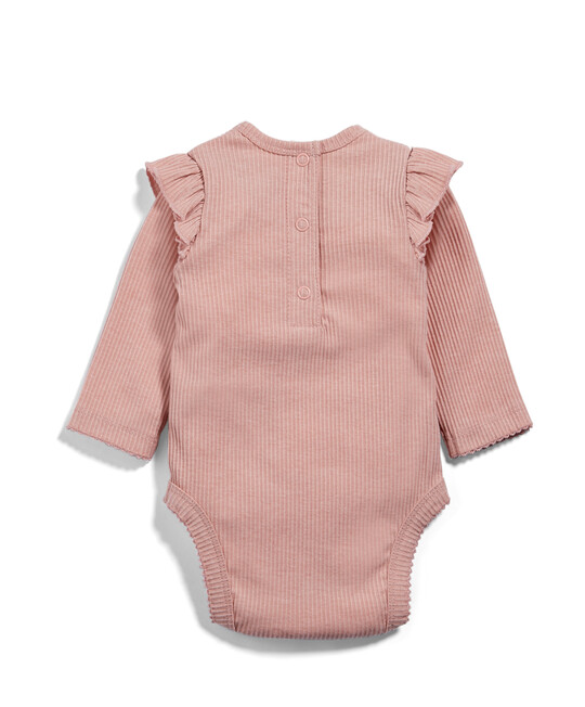 Frill Bodysuit - Dusty Pink image number 2