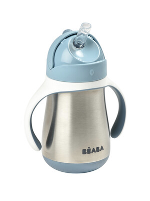 Beaba Stainless Steel Straw Cup - Windy Blue
