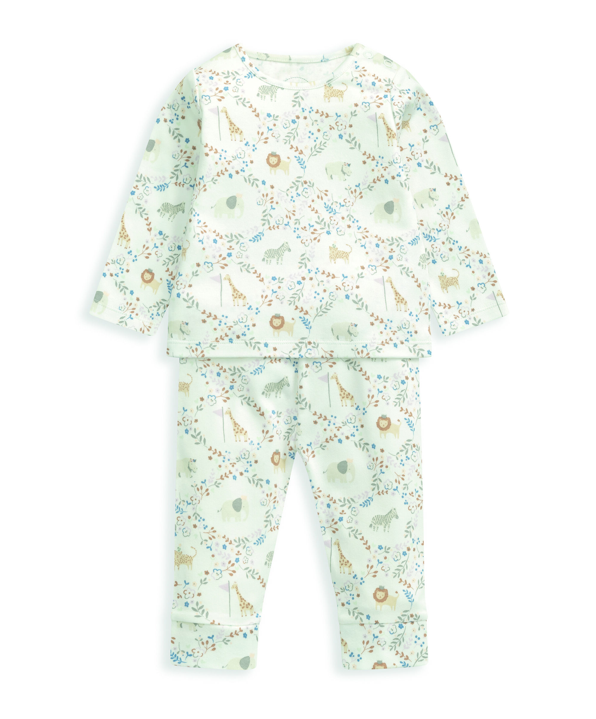 2 pack Safari Garden Party Jersey Pyjamas image number 2