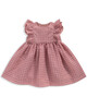 Checked Frill Sleeve Dress image number 1