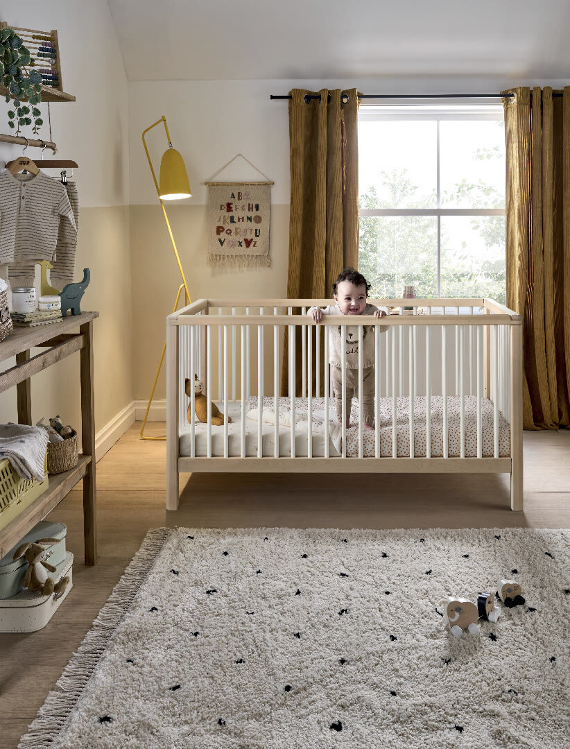 Compact Solo Cotbed - Natural White image number 8