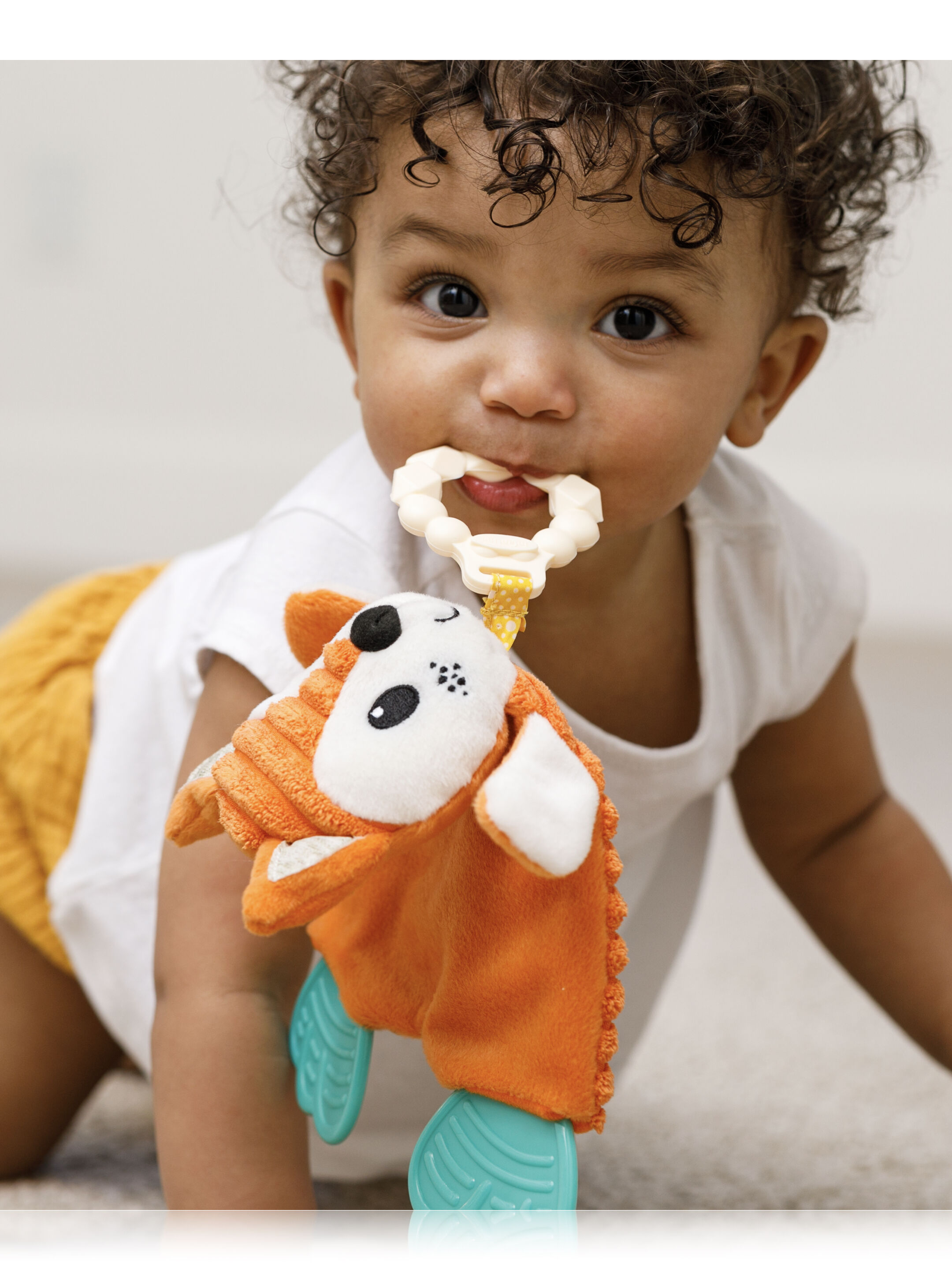 Infantino Go Gaga Cuddly Teether - Fox image number 2