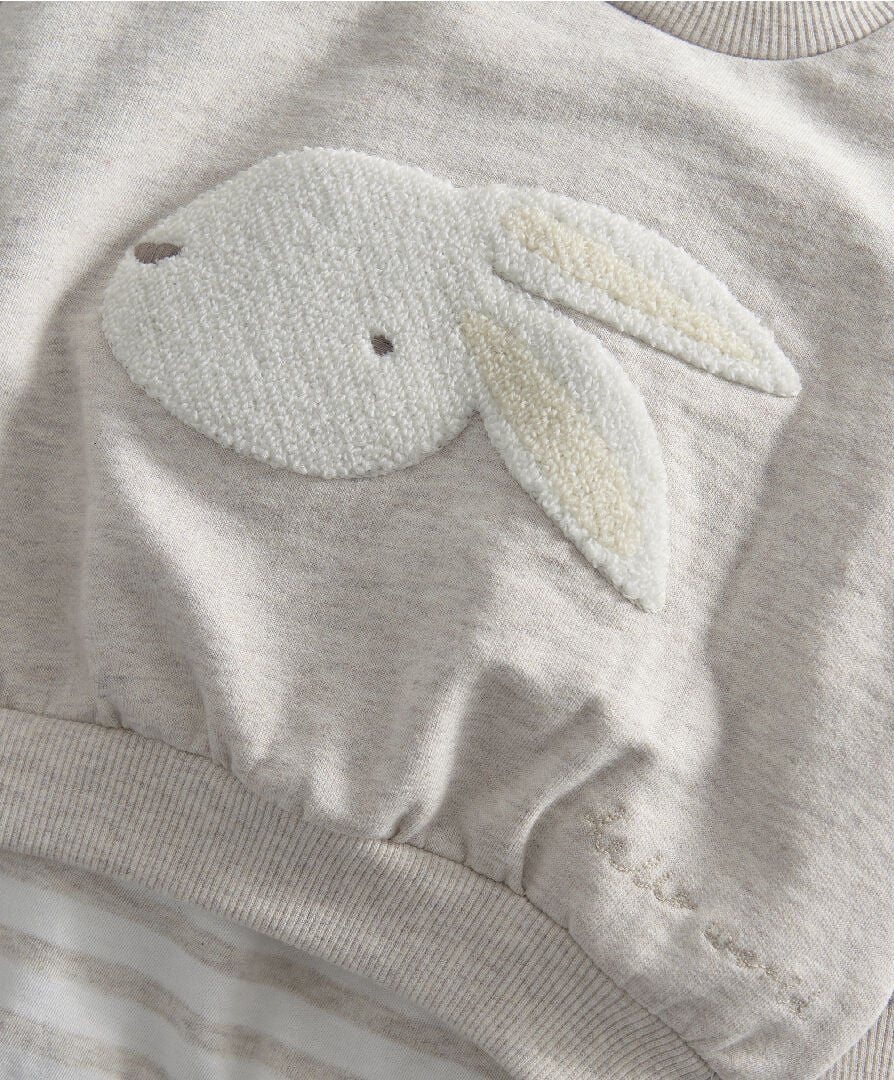 2pc Bunny Sweatshirt & Stripe Legging image number 3