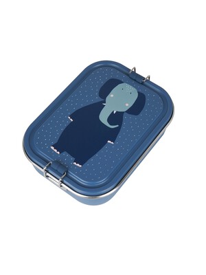 Trixie Lunch Box Large Mrs. Elephant Stainless Steel - Blue