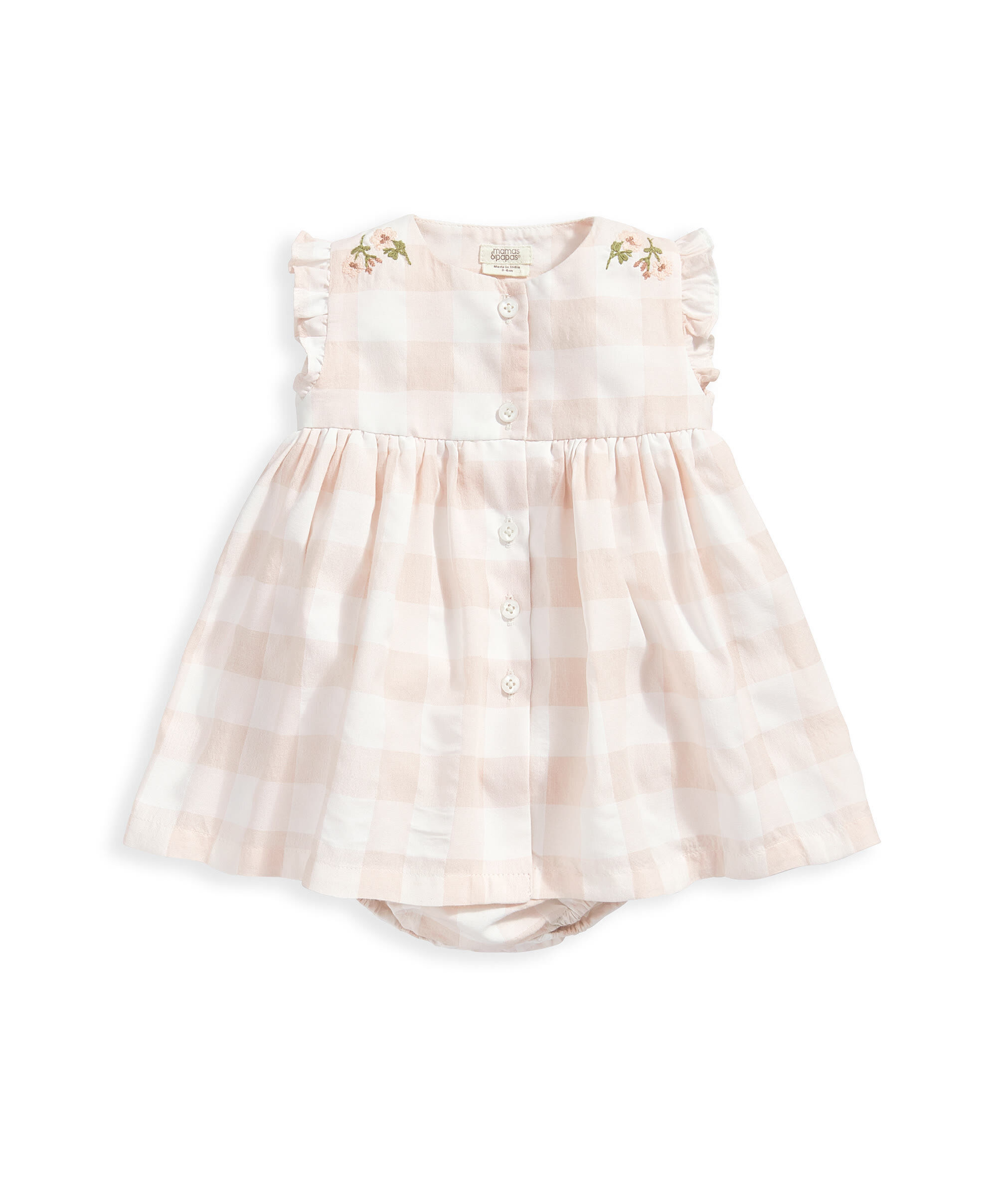 Gingham Sun Dress - Pink image number 2