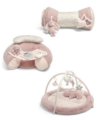 Welcome to the World 3 Piece Bunny Playmat Bundle - Pink