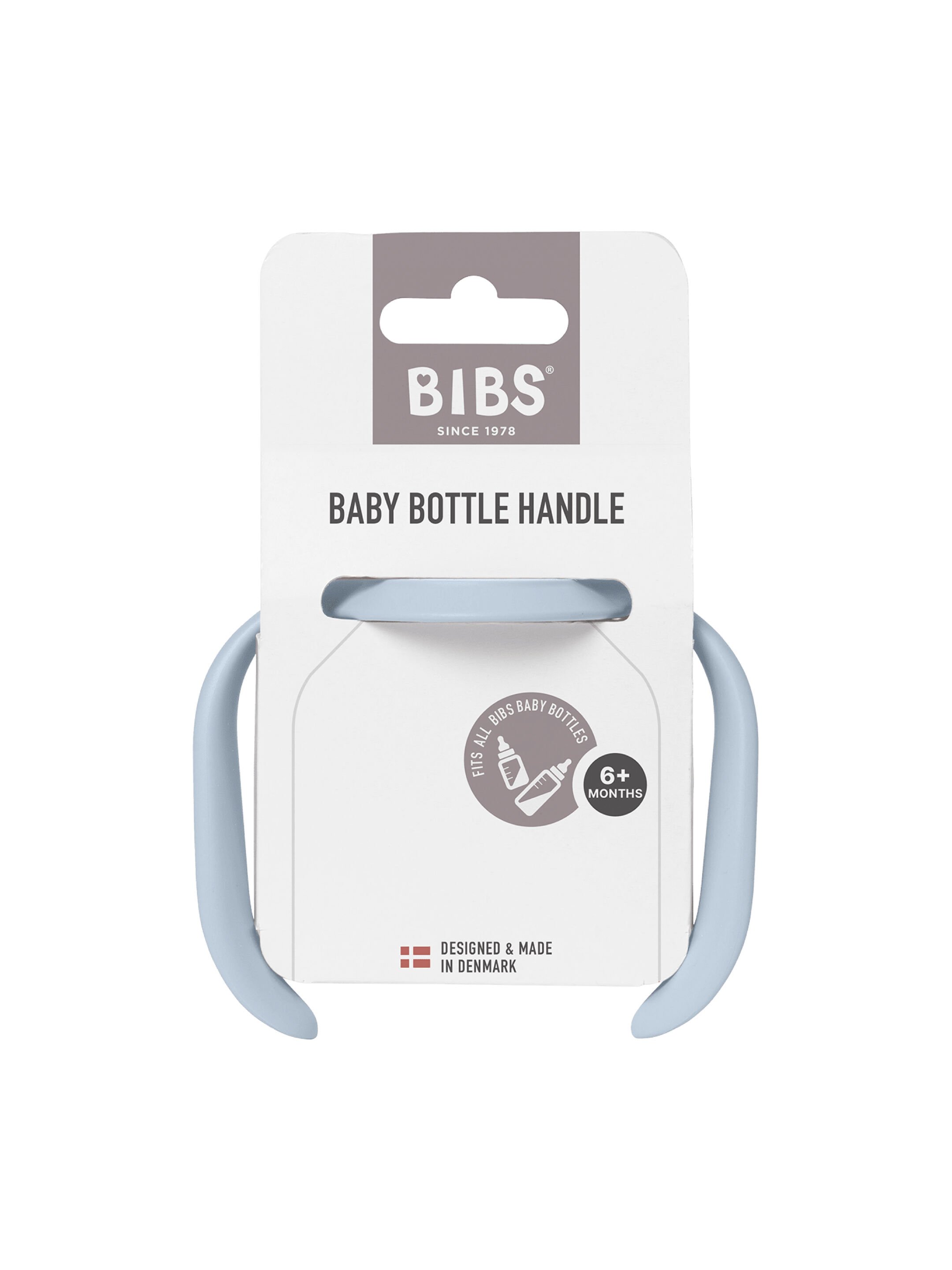 BIBS Baby Bottle Handle Baby Blue image number 1