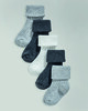 Ribbed Grey Socks Multipack - Set Of 5 image number 1