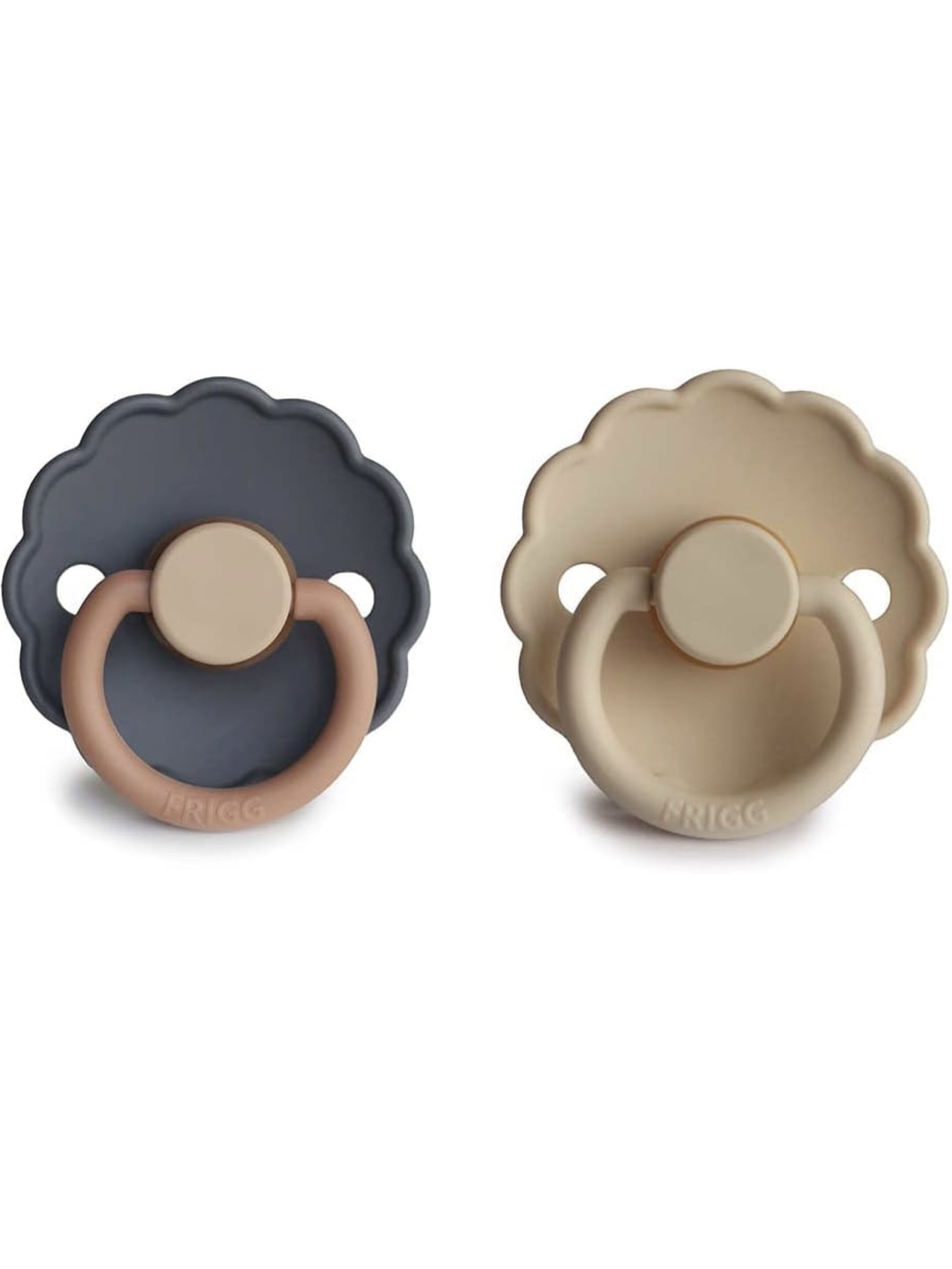 FRIGG Daisy Latex Baby Pacifier 6-18M 2-Pack Aurora/Croissant&nbsp; - Size 2 image number 2