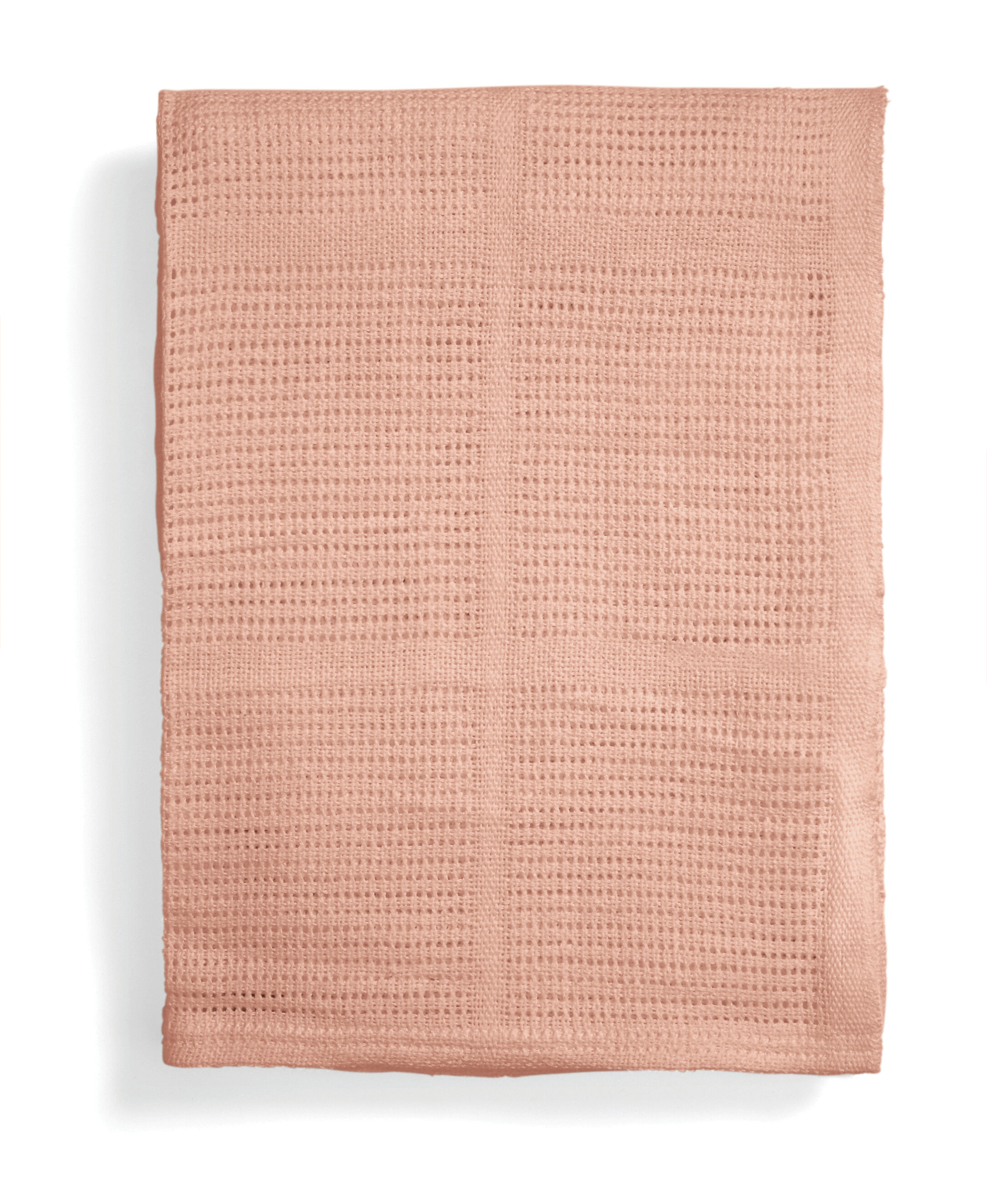Cellular Cotton Blanket Large - Pink image number 3