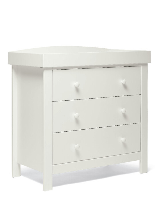 Dover 3 Drawer Dresser & Changer Unit - White image number 3
