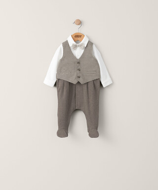 Check Waistcoat All In One