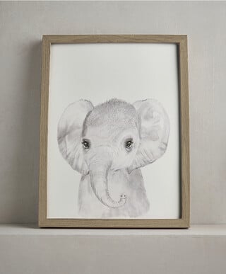 Hanging Wall Art - Elephant Print