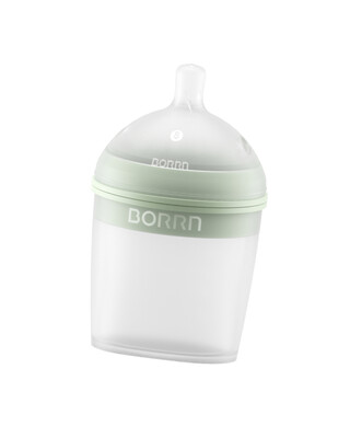 BORRN Silicone BPA Free, Non Toxic Feeding Bottle | 150ml