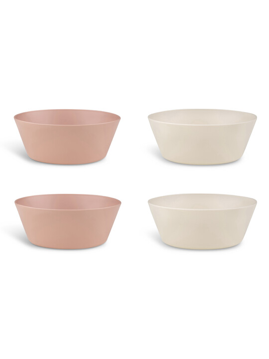 Citron Bio Based Bowl Set of 4 - Pink/Cream image number 1