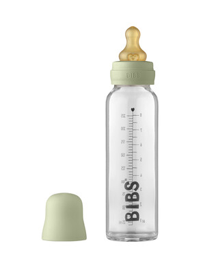 Bibs Baby Glass Bottle - Sage (225ml)