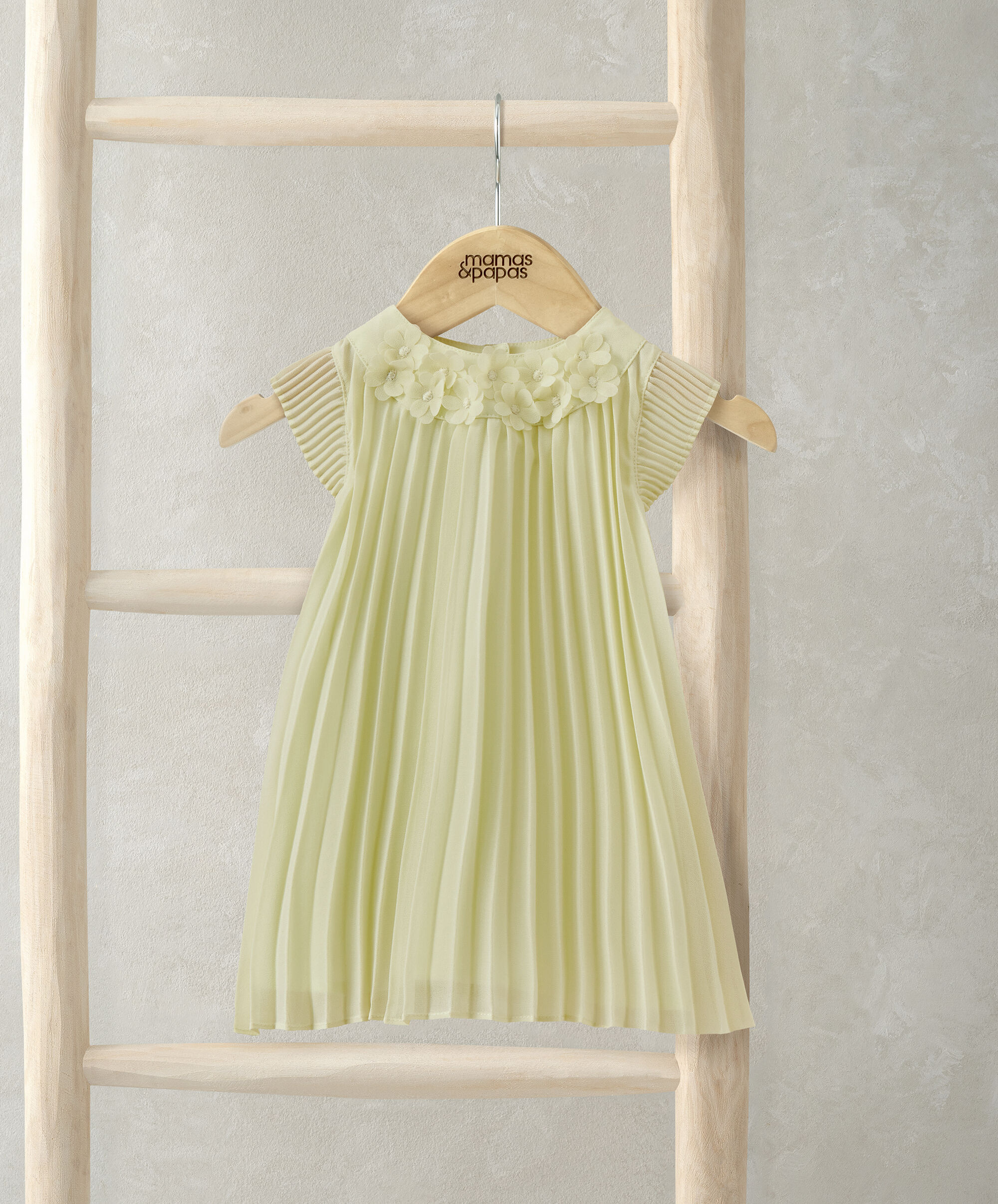 Lemon Pleat Dress