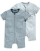 2 Pack Blue Rompers image number 1