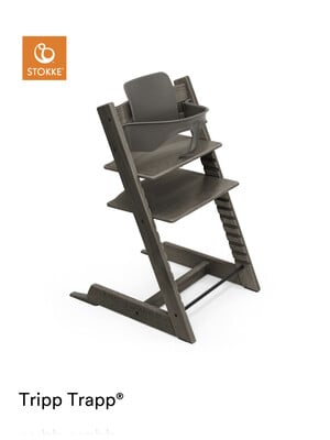 Stokke Tripp Trapp Chair with Baby Set - Hazy Grey