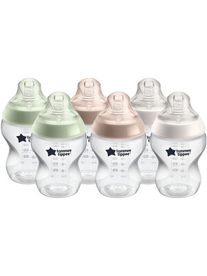 Tommee Tippee Closer To Nature Baby Bottle 0 Months + Pack of 6