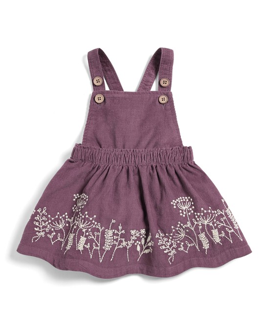 Embroidered Pinafore Dress image number 1