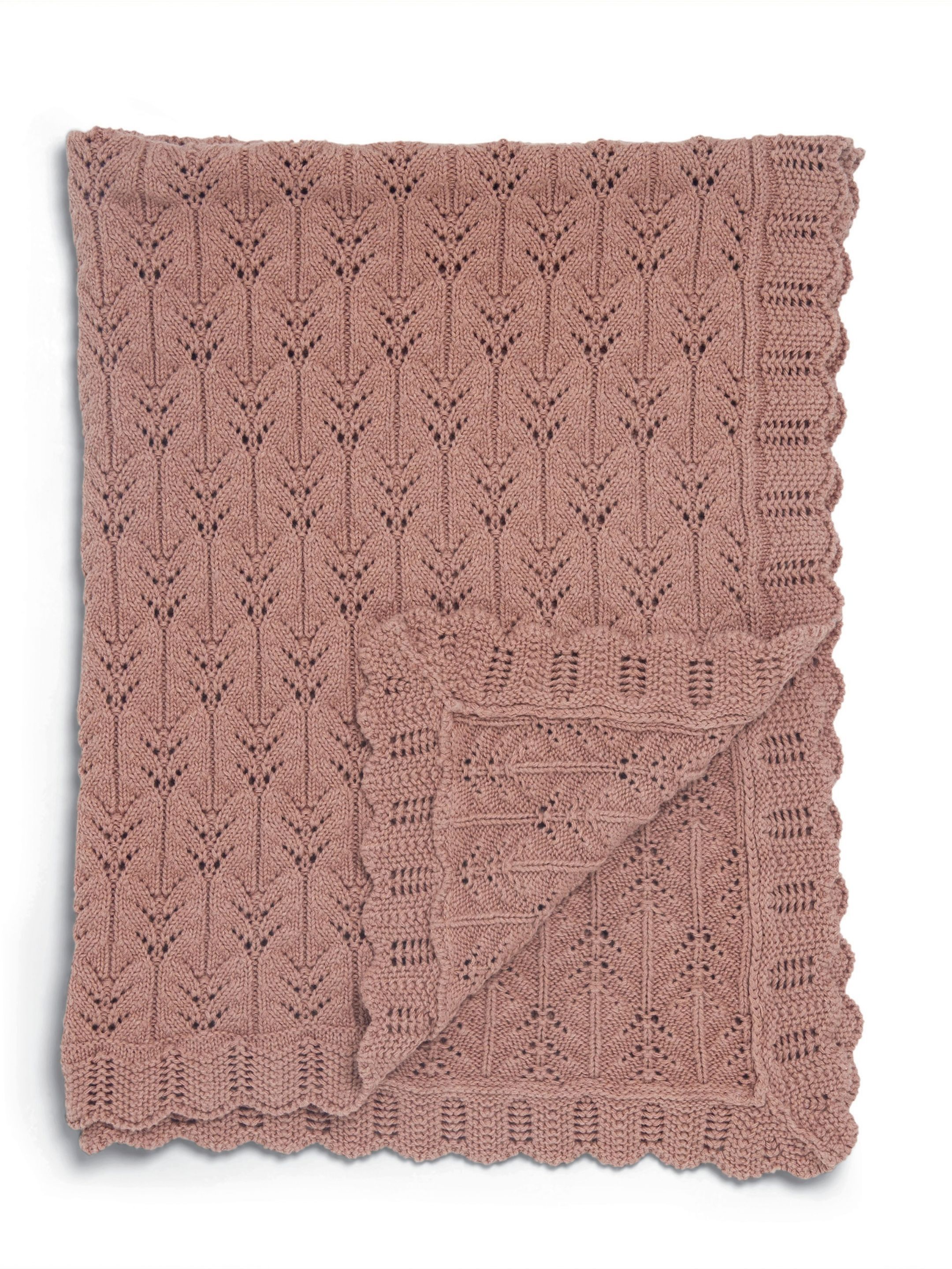 Cosy Gift Set - Wildflower Knitted Blanket with Pink Bunny Soft Toy image number 5