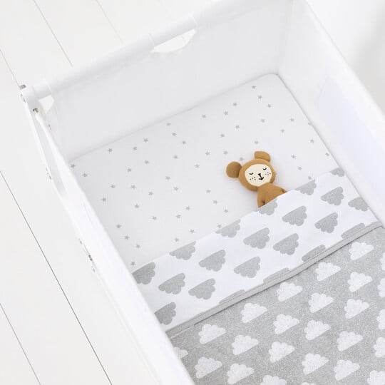 2 Pack Crib Fitted Sheets - Cloud Nine image number 4