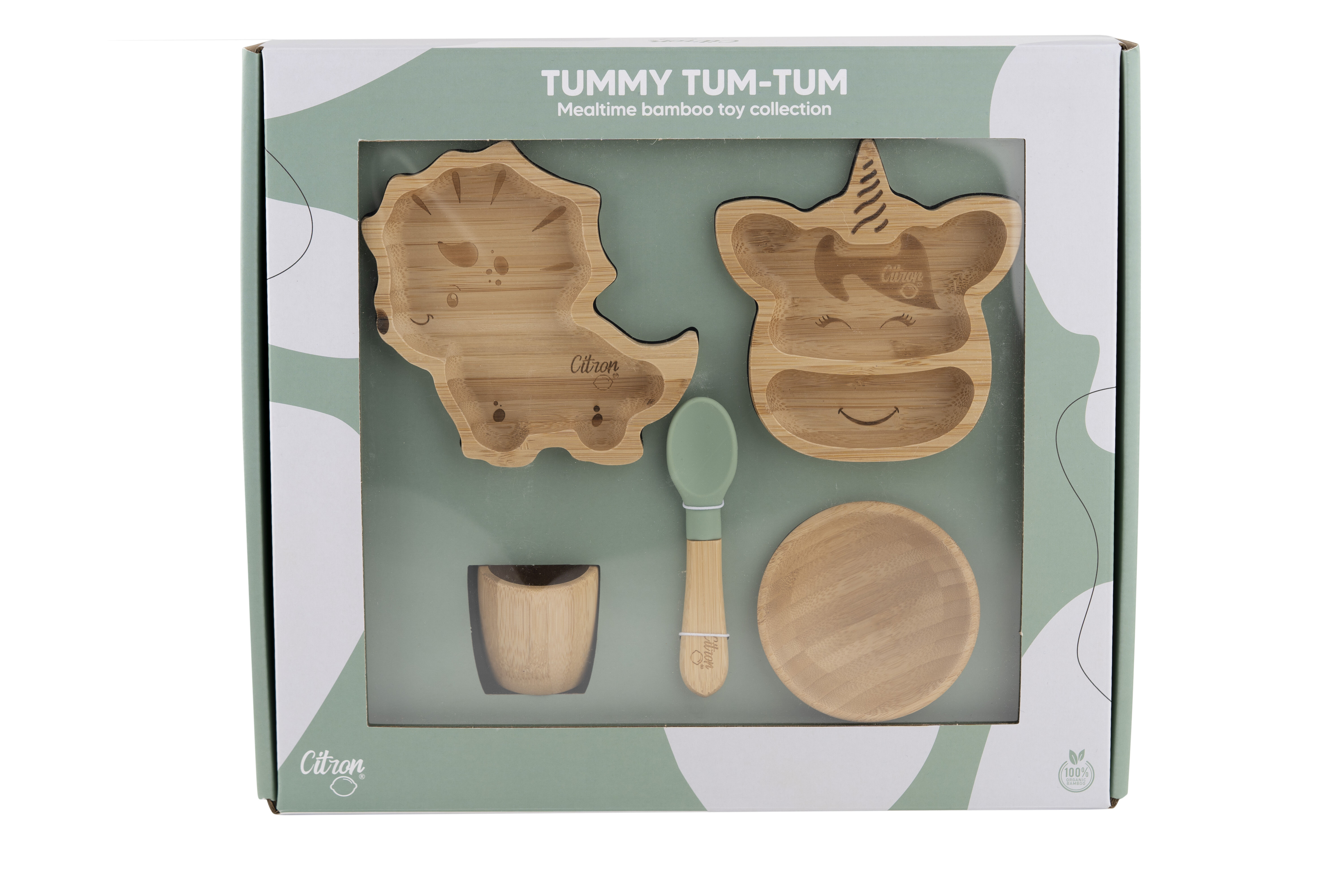 Citron Organic Bamboo Toys Set of 5 image number 2