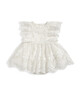 Lace Frill Romper - Rose Gold image number 2