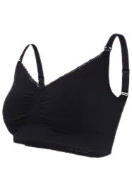 Cariwell Organic Maternity & Nursing Bra-S Black image number 2