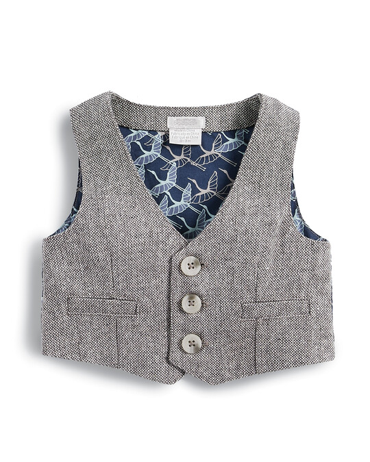 Knitted Waistcoat, Shirt, Trouser & Bow Tie Set image number 4