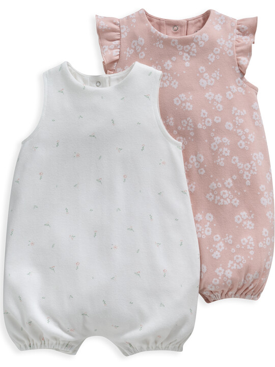 2 Pack Pink Sleeveless Rompers image number 1