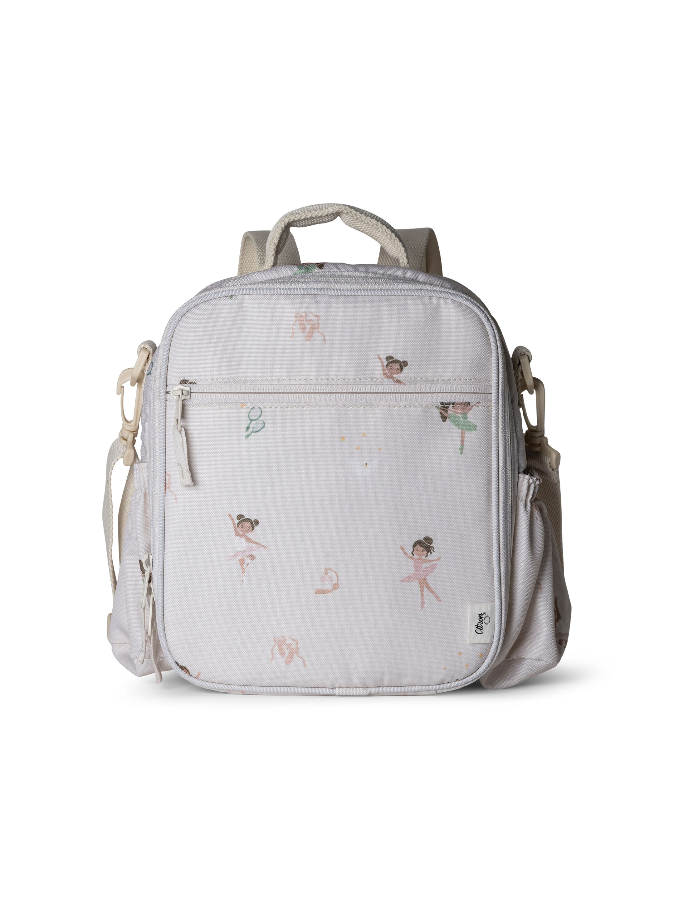 Hummingbird Yummy Mummy Bag Grey Pink Lining Rucksack
