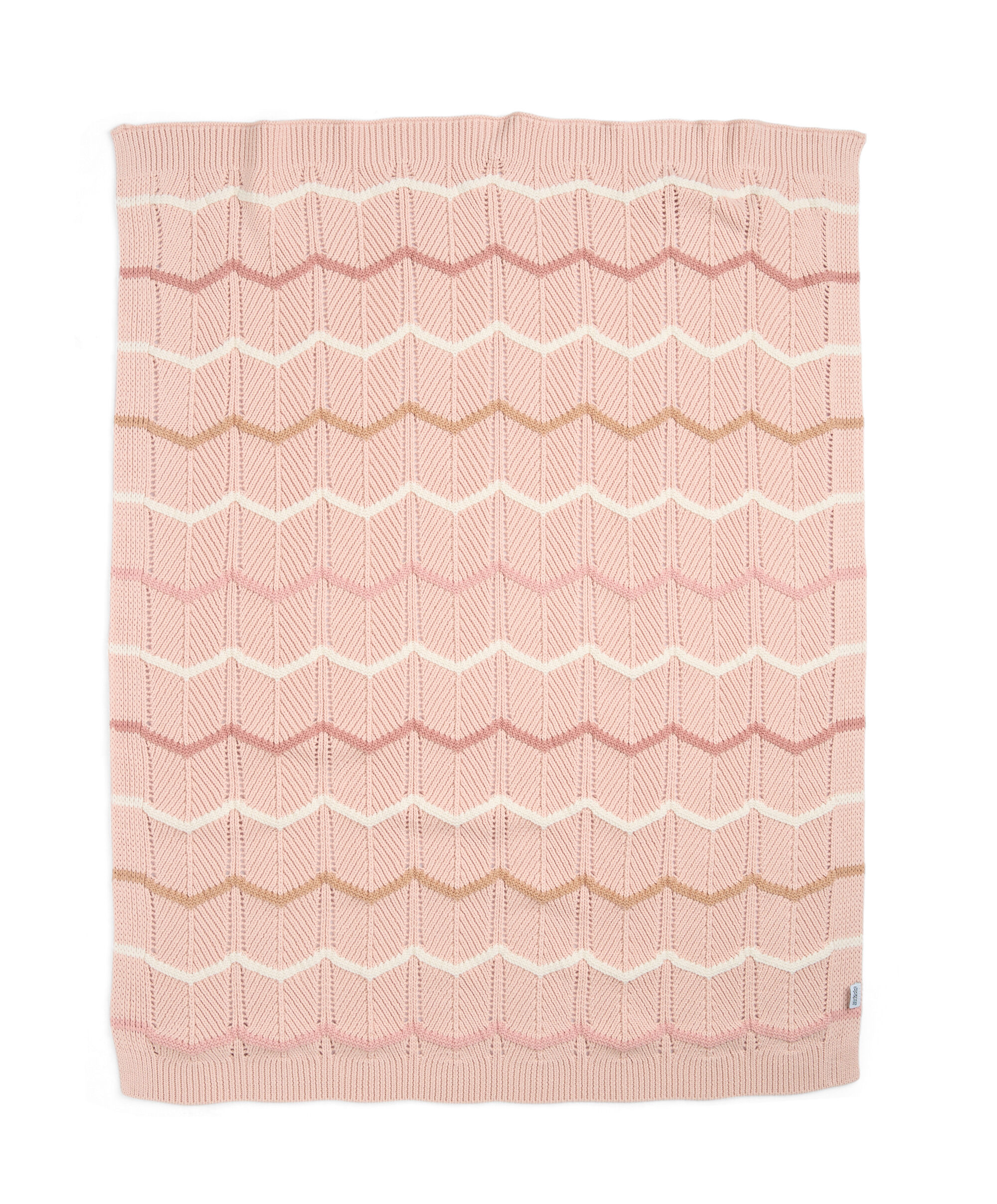Knitted Blanket - Pink Wave image number 5