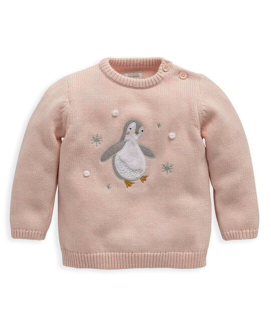 Penguin Knitted Jumper image number 1