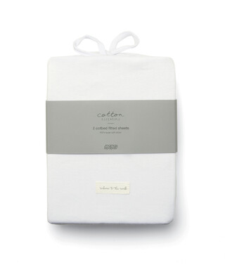 2 Cot/Bed Fitted Sheets (70x142cm)
