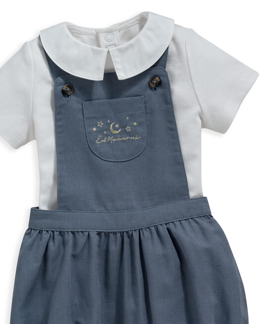 2 Piece Embroidered Dungaree image number 3