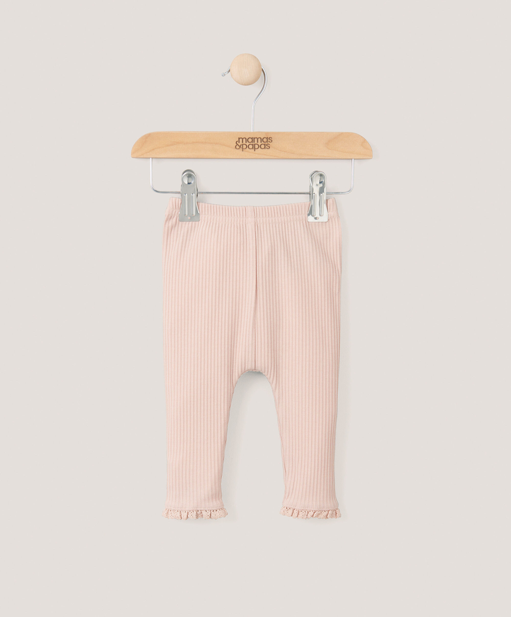 Ribbed Leggings - Pink image number 1